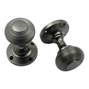Prima - Queen Ann Reeded Mortice Door Knob - Dark Bronze - DB96