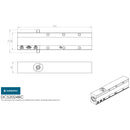 Eurospec - Medium Frequency Overhead Door Closer Variable Power Size 2-4 - Silver - DCS2024BC/SV - Choice Handles