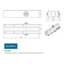 Eurospec - Overhead Door Closer Adjustable Size 2-4 Template C/W Backcheck & Fig 66 Bracket - Silver - DCT2024BC/SV - Choice Handles
