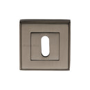 Heritage Brass Key Escutcheon Square Matt Bronze finish - DEC7000-MB - Choice Handles