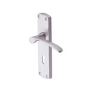 Heritage Brass Door Handle Lever Lock Diplomat Design Satin Nickel finish
 - DIP7800-SN - Choice Handles