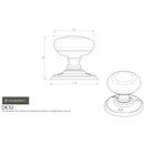 Carlisle Brass - Delamain Wooden Knob - Wood Oak / Satin Chrome - DK32WOSC - Choice Handles