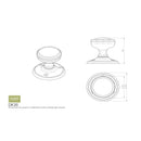 Carlisle Brass - Delamain Plain Knob - Florentine Bronze - DK35CFB - Choice Handles