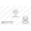 Carlisle Brass - Delamain Reeded Knob - Polished Chrome - DK37CCP - Choice Handles