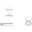 Carlisle Brass - Delamain Ringed Knob - Matt Black - DK39CMB - Choice Handles