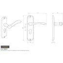 Carlisle Brass - Andros Lever on Euro Lock Backplate - Polished Chrome - DL180YCP - Choice Handles