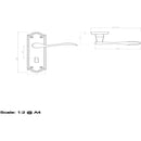 Carlisle Brass - Madrid Lever on Lock Backplate - Satin Chrome - DL190SC - Choice Handles