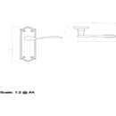 Carlisle Brass - Madrid Lever on Latch Backplate - Satin Chrome - DL191SC - Choice Handles