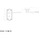 Carlisle Brass - Madrid Lever on WC Backplate - Florentine Bronze - DL192FB - Choice Handles