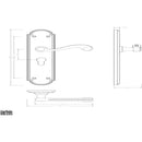 Carlisle Brass - Chesham Lever on Euro Lock Long Backplate - Polished Brass - DL271Y - Choice Handles
