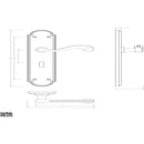 Carlisle Brass - Chesham Lever on Long Lock Backplate - Polished Brass - DL271 - Choice Handles
