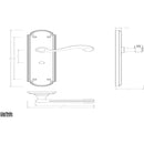 Carlisle Brass - Chesham Lever on Long WC Backplate - Polished Brass - DL272 - Choice Handles