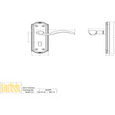 Carlisle Brass - Wentworth Lever on Lock Backplate - Florentine Bronze - DL340FB - Choice Handles