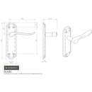 Carlisle Brass - Lytham Lever on Lock backplate - Satin / Polished Chrome Dual Finish - DL450SCCP - Choice Handles