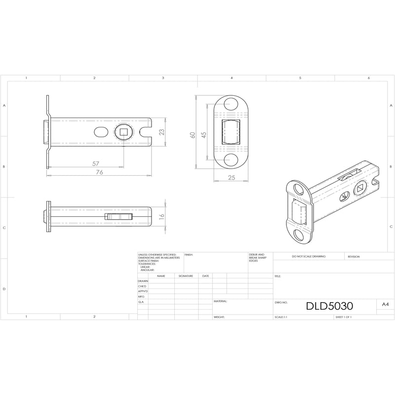 Carlisle Brass - Heavy Duty Tubular Deadbolt - Dual Finish Chrome - Bright/Satin Stainless Steel - DLD5030SSSBSSBP - Choice Handles