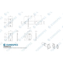 Eurospec - Security Door Rack Bolt - Polished Chrome - DSB8225PC - Choice Handles