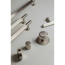 Millhouse Brass Battersea Linear T-Bar Cabinet Pull Handle on Backplate 128mm - Urban Dark Bronze - MHCLB17128UDB - Choice Handles