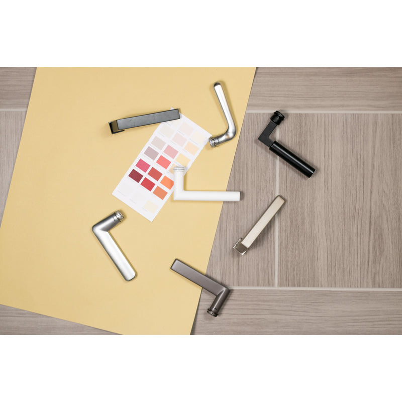 Tupai Rapido RetaLine Rillo Lever Door Handle on Concealed Square Rose - Pearl Nickel - T2275CSPL - Choice Handles