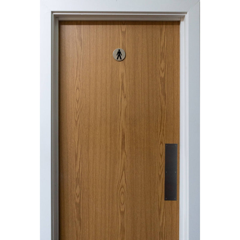 Atlantic Female Disc Sign 3M Adhesive 75mm - Satin Stainless Steel - AS75FASSS - Choice Handles
