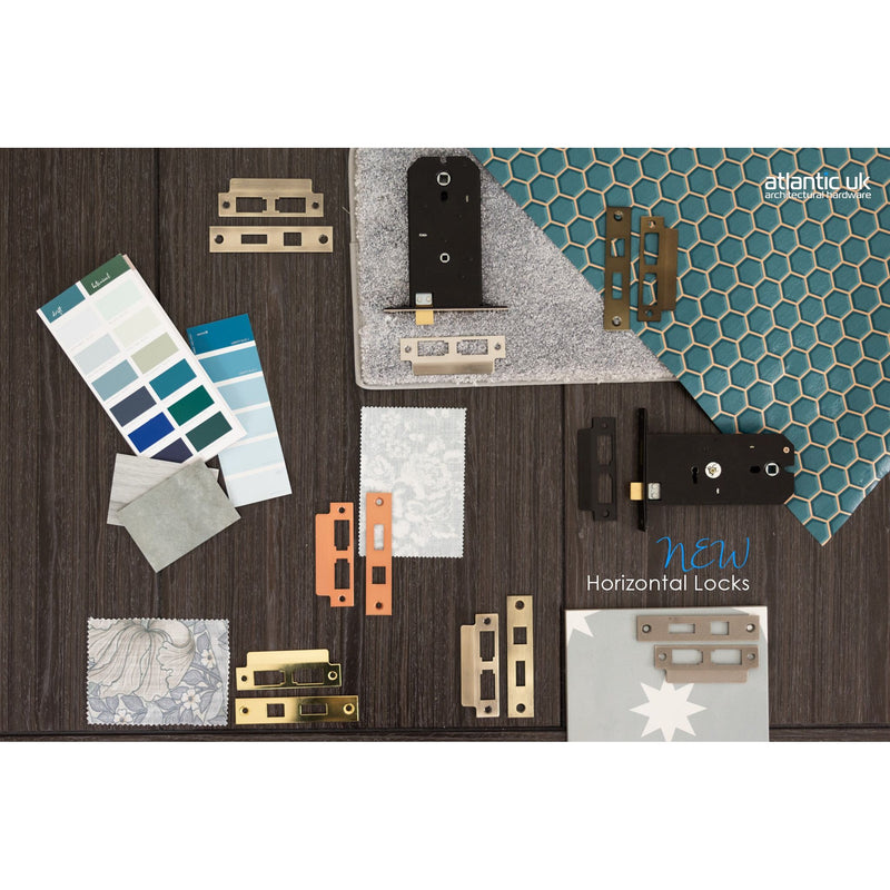 Atlantic Horizontal Bathroom Sashlock 6" - Matt Gun Metal - ALKHZBMBN