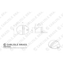 Eurospec - Floor Mounted Half Moon Shape Door Stop - Satin Anodised Aluminium - DSF4032SAA - Choice Handles