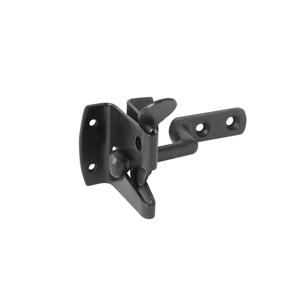 Spira Brass - Iron Auto Gate Latch - Black - 8792 - Choice Handles