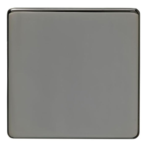 Eurolite Concealed 3mm Single Blank Plate - Black Nickel - ECBN1B - Choice Handles