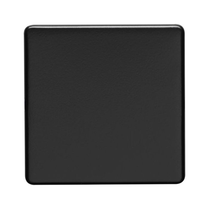 Eurolite Concealed 3mm Single Blank Plate - Matt Black - ECMB1B - Choice Handles
