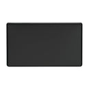 Eurolite Concealed 3mm Double Blank Plate - Matt Black - ECMB2B - Choice Handles