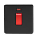 Eurolite Concealed 3mm 45Amp Switch With Neon Indicator - Matt Black - ECMB45ASWNSB - Choice Handles