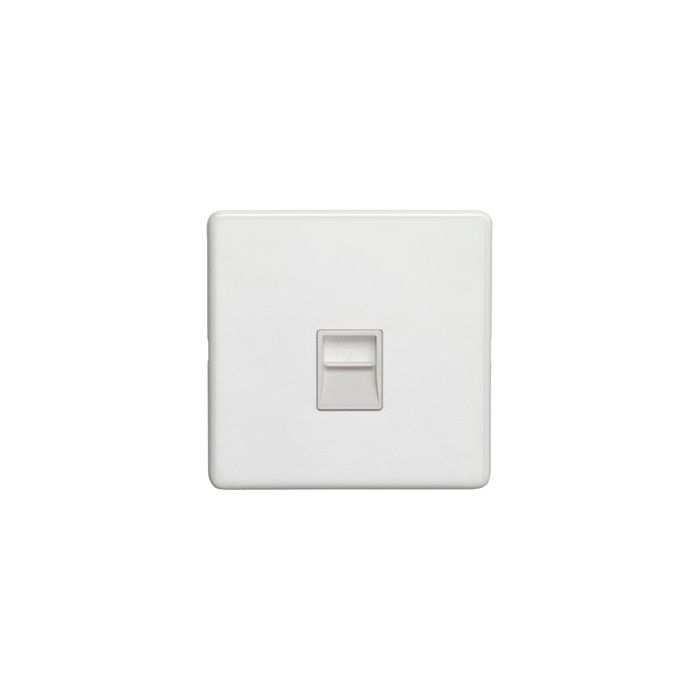 Eurolite Concealed 3mm Telephone Slave - Matt White - ECW1SLW - Choice Handles