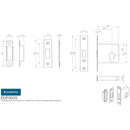 Eurospec - Easi-T Economy Euro Profile Deadlock 64mm - Nickel Plate - EDE5025NP - Choice Handles