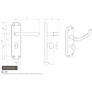 Manital - Ibra Lever on WC Backplate - Matt Black - EL13MB - Choice Handles