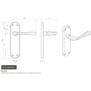 Manital - Astro Lever on Latch Backplate - Polished Brass - EL22 - Choice Handles