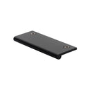 Heritage Brass EP Edge Pull Cabinet Handle 100mm Matt Black finish
 - EP100-38-BKMT - Choice Handles