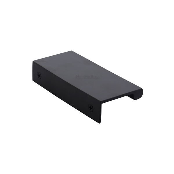 Heritage Brass EPTR Edge Pull Cabinet Handle 50mm Matt Black finish
 - EPTR50-44-BKMT - Choice Handles