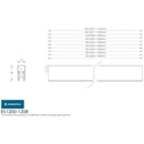 Eurospec - Top (Mortice) 37 DB Range 730mm. - Satin Anodised Aluminium - ES1204 - Choice Handles