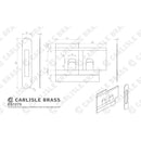 Eurospec - Universal Uk Deadlock Fire Kit C/W Strike Plate S/A Fd30/60 - ES1273 - Choice Handles