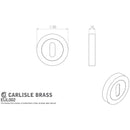 Carlisle Brass - Carlisle Brass Lock Escutcheon - Anthracite - EUL002ANT - Choice Handles