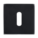 Eclipse - Precision Square Std Keyway Escutcheon -  Matt Balck -  34913 - Choice Handles