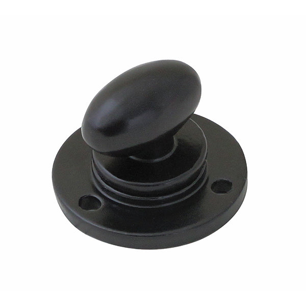 Stonebridge - Thumbturn Armor Coat ® Flat Black on Round Rose - FB102