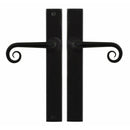 Stonebridge - Curl Armor Coat ® Flat Black Multipoint Handle (Passage - Unsprung - Right Hand) - FB1075RH - Choice Handles