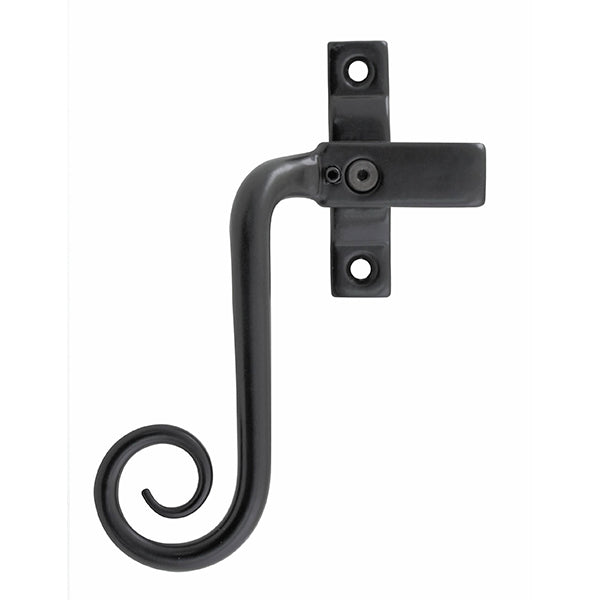 Stonebridge - Curl Armor Coat ® Flat Black Casement Fastener (Left Hand) - FB1078L - Choice Handles