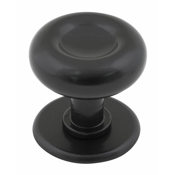 Stonebridge - Stroud Centre Door Knob Armor Coat ® Flat Black - FB1087 - Choice Handles