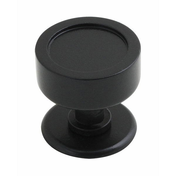 Stonebridge - Taunton Centre Door Knob Armor Coat ® Flat Black - FB1088 - Choice Handles