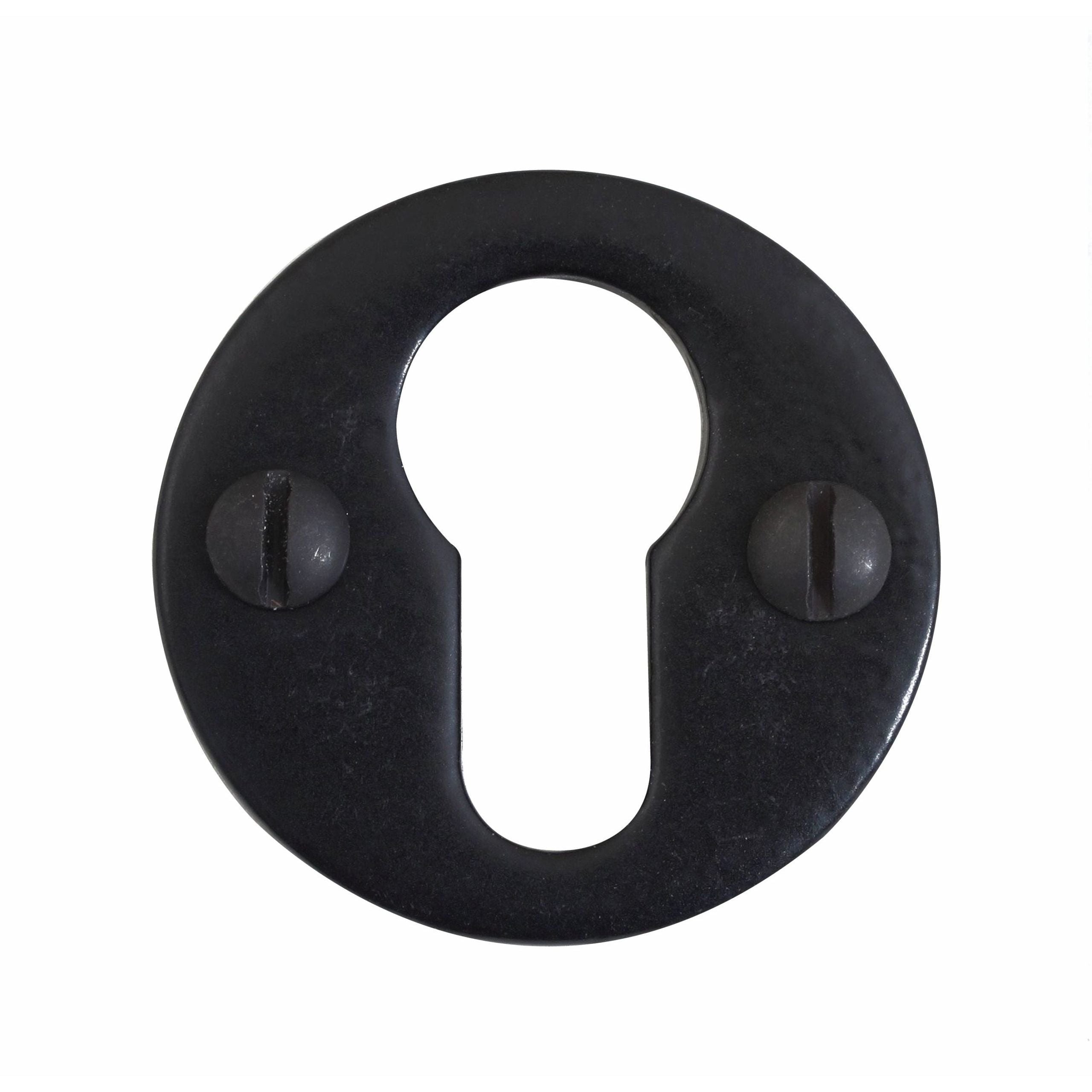 Stonebridge - Round Euro Escutcheon Armor Coat ® Flat Black - FB1090