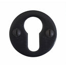 Stonebridge - Round Euro Escutcheon Armor Coat ® Flat Black - FB1090 - Choice Handles