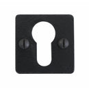 Stonebridge - Square Euro Escutcheon Armor Coat ® Flat Black - FB1091 - Choice Handles