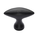 Matt Black Rustic Iron Cabinet Knob Elliptic Design 50mm - FB112 50 - Choice Handles