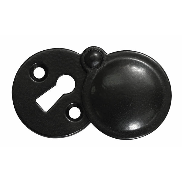 Stonebridge - Round Covered Escutcheon Armor Coat ® Flat Black - FB114 - Choice Handles